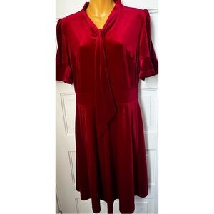 Ranphee Red Velvet Like A Line Dress